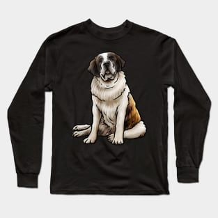 St Bernard Dog Saint Bernard Long Sleeve T-Shirt